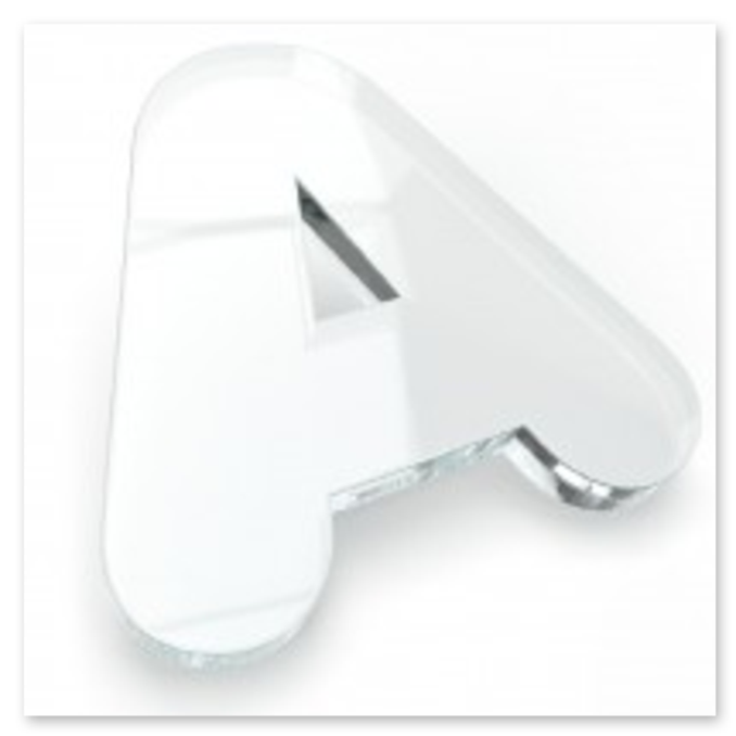 Lettres en plexiglas