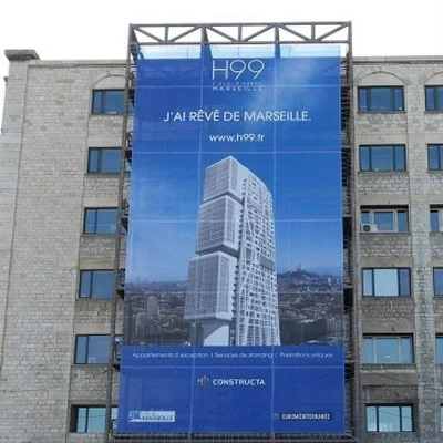 bache banderole micro perforee