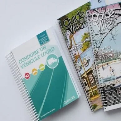 Brochure à spirales