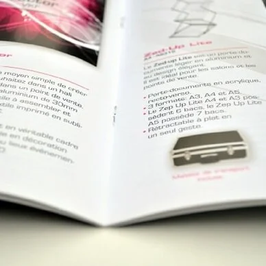 Brochure agrafée
