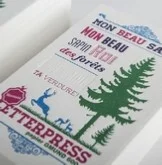 Carte de visite Letterpress