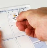 Carte de visite adhésive