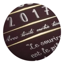 Carte de visite dorure à chaud