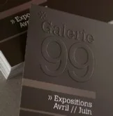 Carte de visite gaufrée