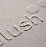 Carte de visite gaufrée