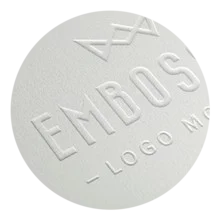 Carte de visite gaufrée