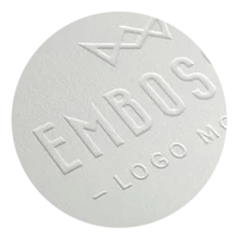 Carte de visite gaufrée