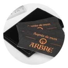 Carte de visite texture bois