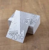 carte de visite metallises