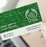 Carte de visite vernis pailletté