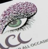 Carte de visite vernis pailletté