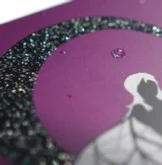 Carte de visite vernis pailletté