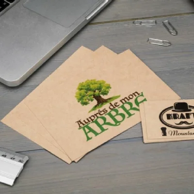 Impression Dépliant Kraft Brun