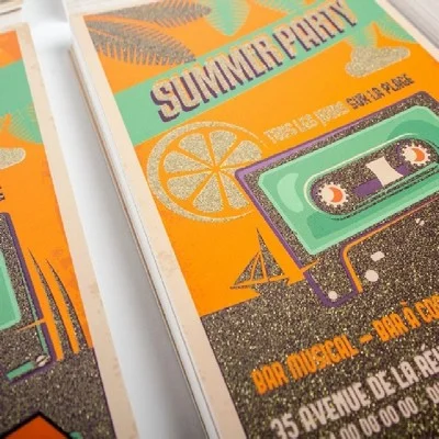 Dépliant VERNIS PAILLETE creation pas cher