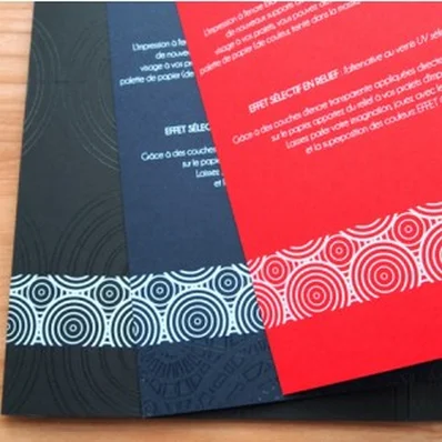 Dépliant papier couleur impression