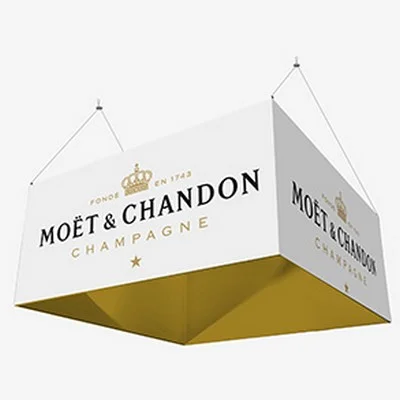 enseigne suspendue en tissu publicitaire pas cher