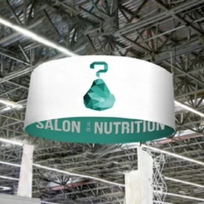 enseigne suspendue en tissu publicitaire pas cher