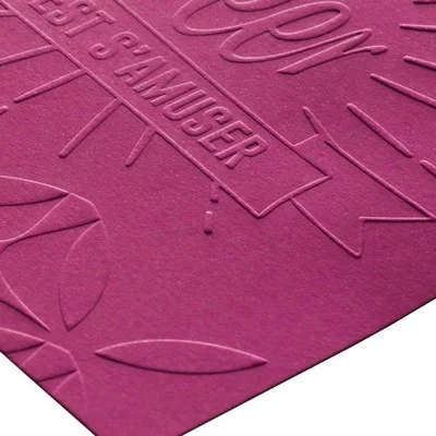 Impression vente de Flyer gaufré creation