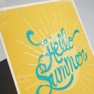 Impression vente Flyer vernis 3d