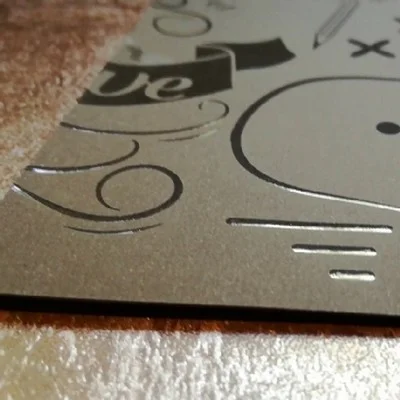 Impression vente Flyer vernis 3d