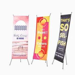 Kakémono affiche suspendue sur pieds PUBLICITAIRE 