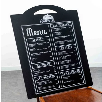 panneau menu restaurant ardoise