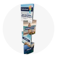 Totem Carton Modules Prismes en carton