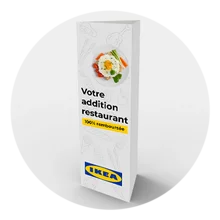 Totem carton 3 faces