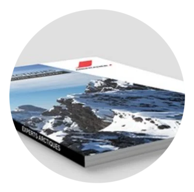 Brochure dos carré collé