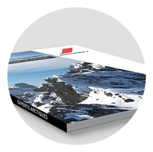 Brochure dos carré collé