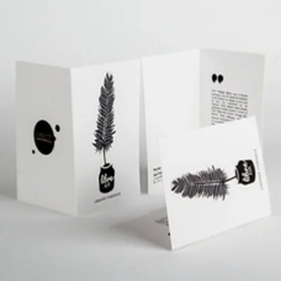 Dépliant CARTE A PLIS creation pas cher