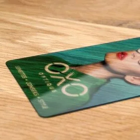 Carte  de visite transparente echoprint pas cher