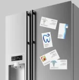 Carte de visite magnet