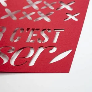 Impression dépliants découpe laser professionnel 