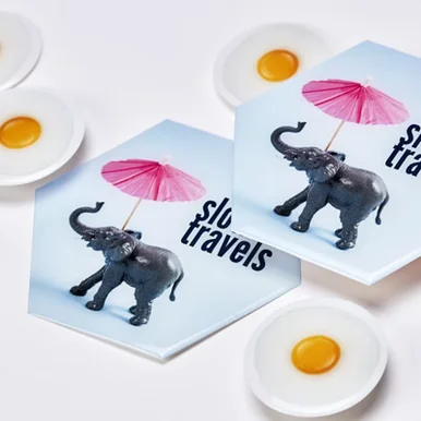 doming en vinyle  panneau publicitaire 