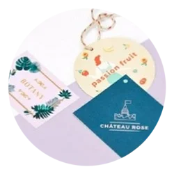 Étiquettes volantes creation 