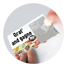 Flyer encre à gratter