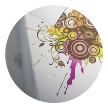 Flyer papier métallisé