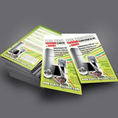 flyer brillant pas cher echoprint impression ultra brillant