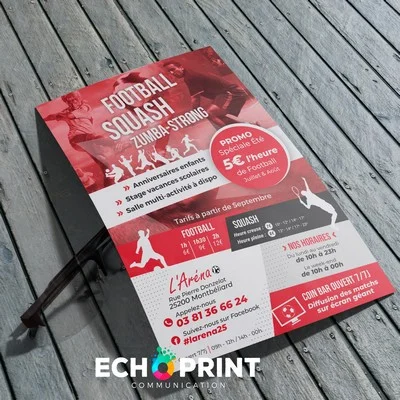 Flyer 1 plis echoprint mat