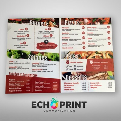 Flyer 1 plis echoprint mat