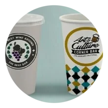 Gobelets en carton jetable ou reutilisable