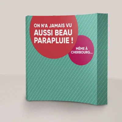 impression-stand-parapluie  PUBLICITAIRE 