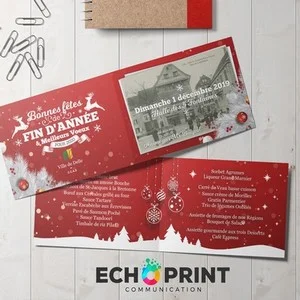 Carte d'invitation noel