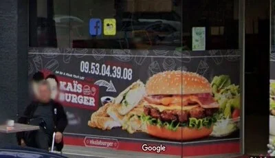 Kais burger Beaucourt ENSEIGNE VITRINE