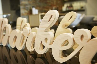 logo lettres bois pas cher