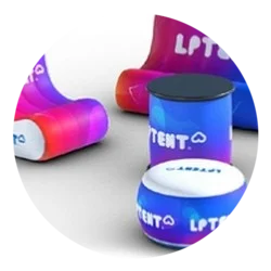 Mobilier gonflable alvéolaire creation 