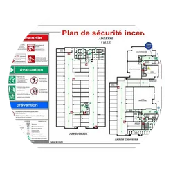 panneau plan d'évacuation