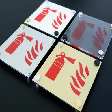 panneau plan d'évacuation dibond aluminium