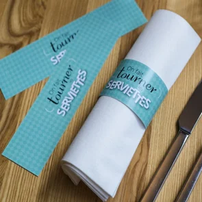 rond de serviette papier jetable